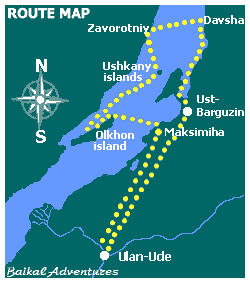 Baikal reserved places map