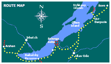 map of Baikal