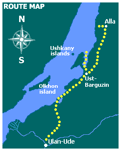 Baikal route map