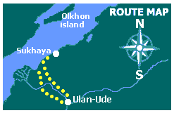 Baikal village route map